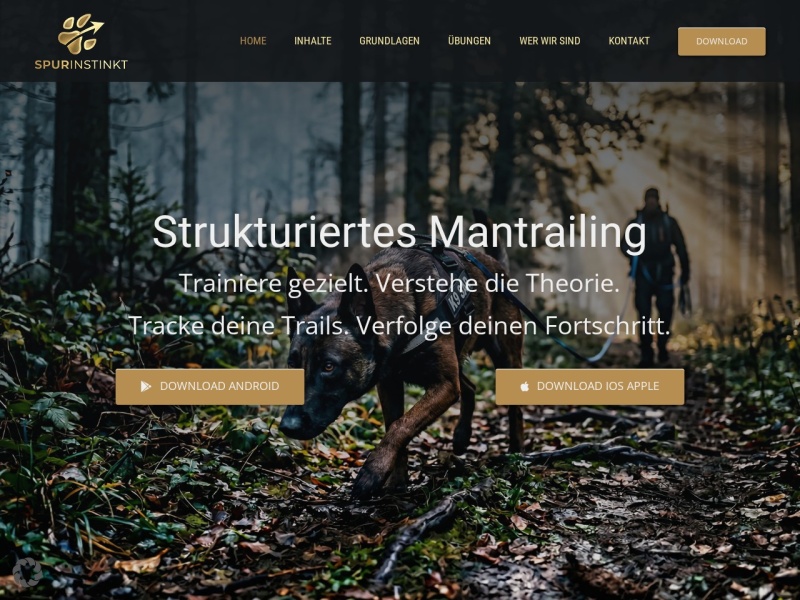 Mantrailing Spurinstinkt